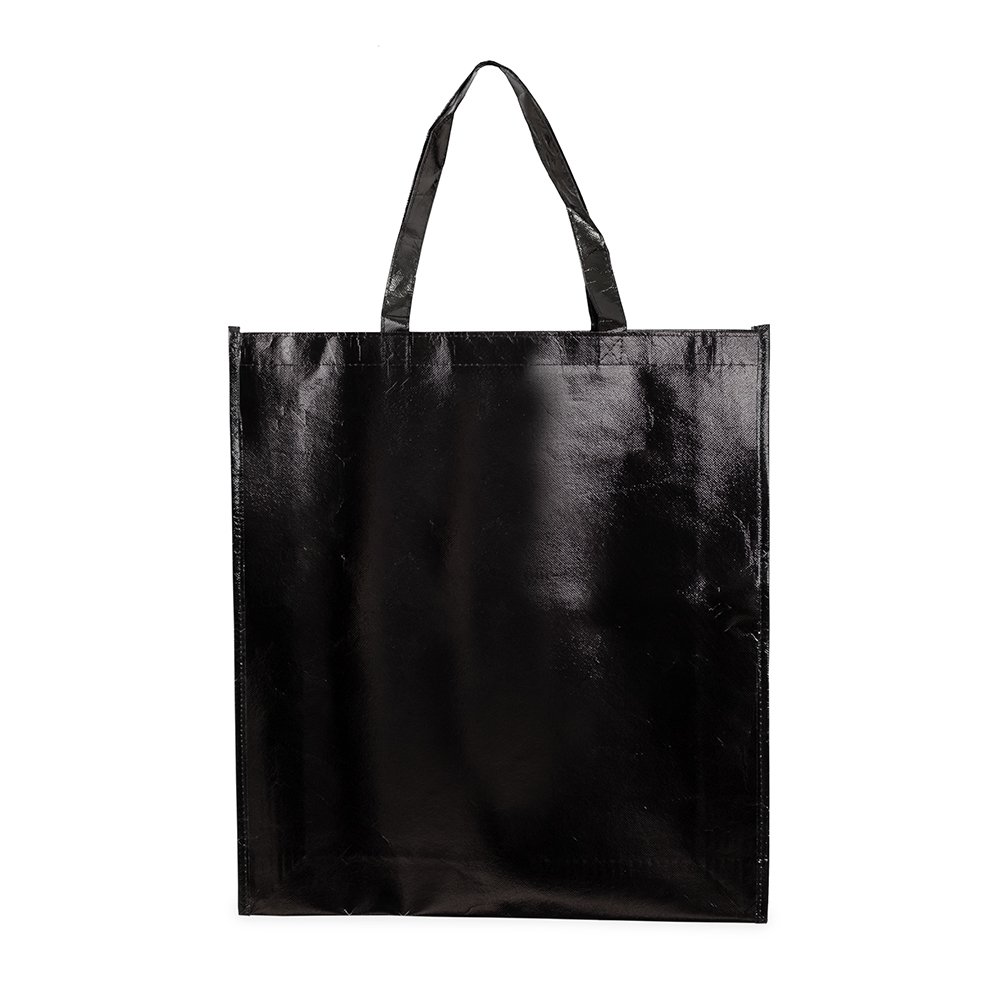 SACOLA TNT METALIZADO SPX-09143-PRE NA COR PRETO