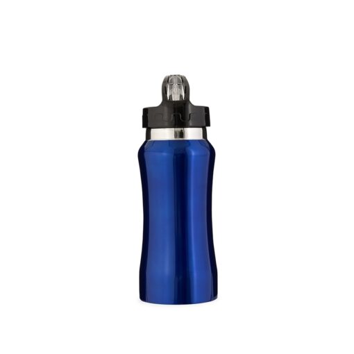 Squeeze Com Logo Inox 500Ml na cor azul