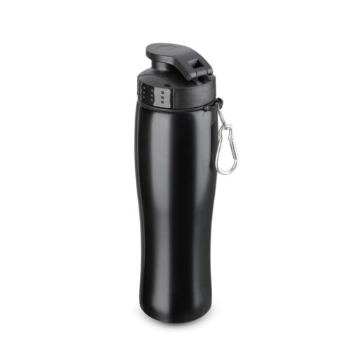 Squeeze Para Brindes Inox 750Ml na cor preto