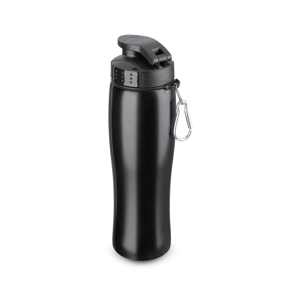 SQUEEZE INOX 750ML SPX-13203-PRE NA COR PRETO