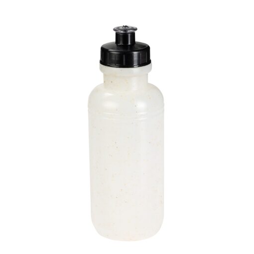 Squeeze Personalizado Plástico 500Ml - branco com detalhes em preto