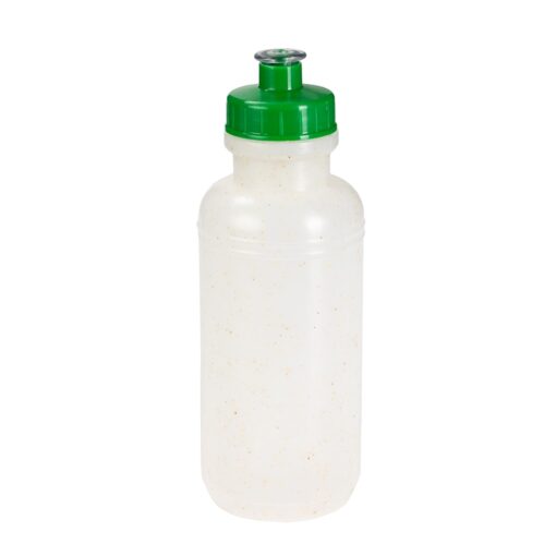 Squeeze Para Brindes Plástico 500Ml - branco com detalhes em verde