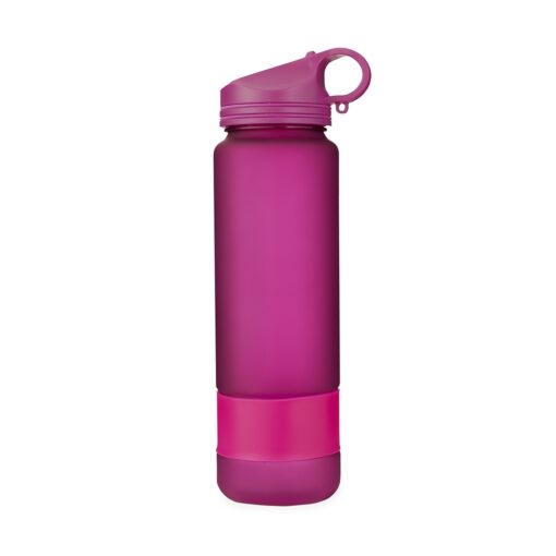 Squeeze Com Logo Plástico 900Ml na cor rosa