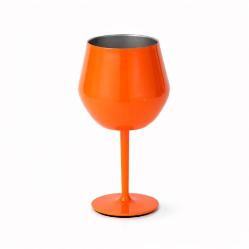 Taça Personalizado Inox 350Ml - Laranja | Brindes Brasil