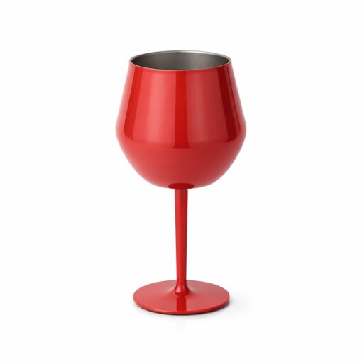 Taça Personalizado Inox 350Ml - Vermelho | Brindes Brasil