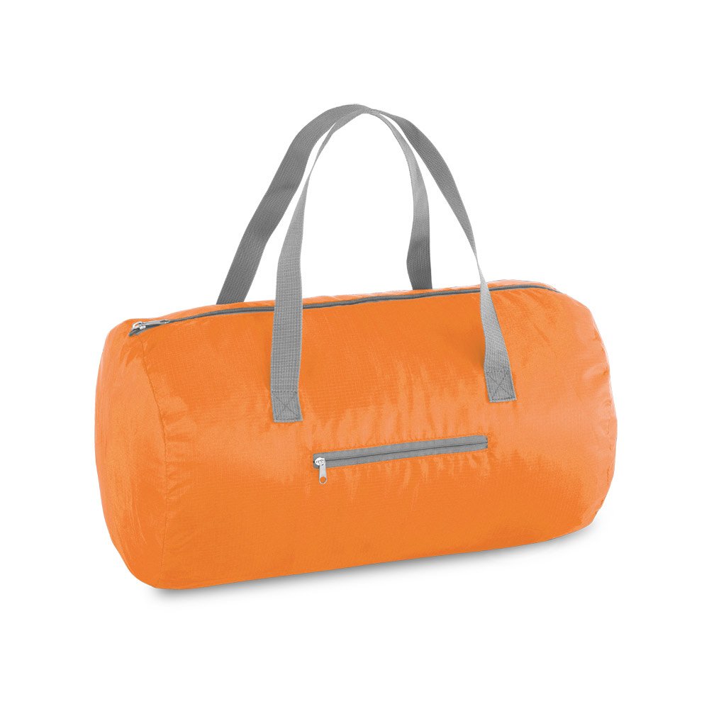 Sacola esportiva dobrável em 210D ripstop SP-11116-128 na cor Laranja