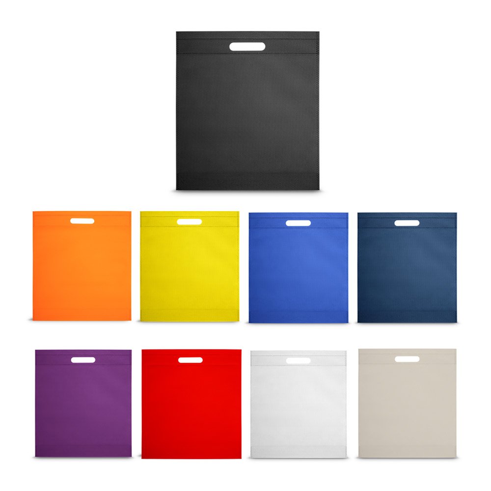 Sacola em non-woven (80 g/m²) termo-selado SP-22902-103 na cor Preto