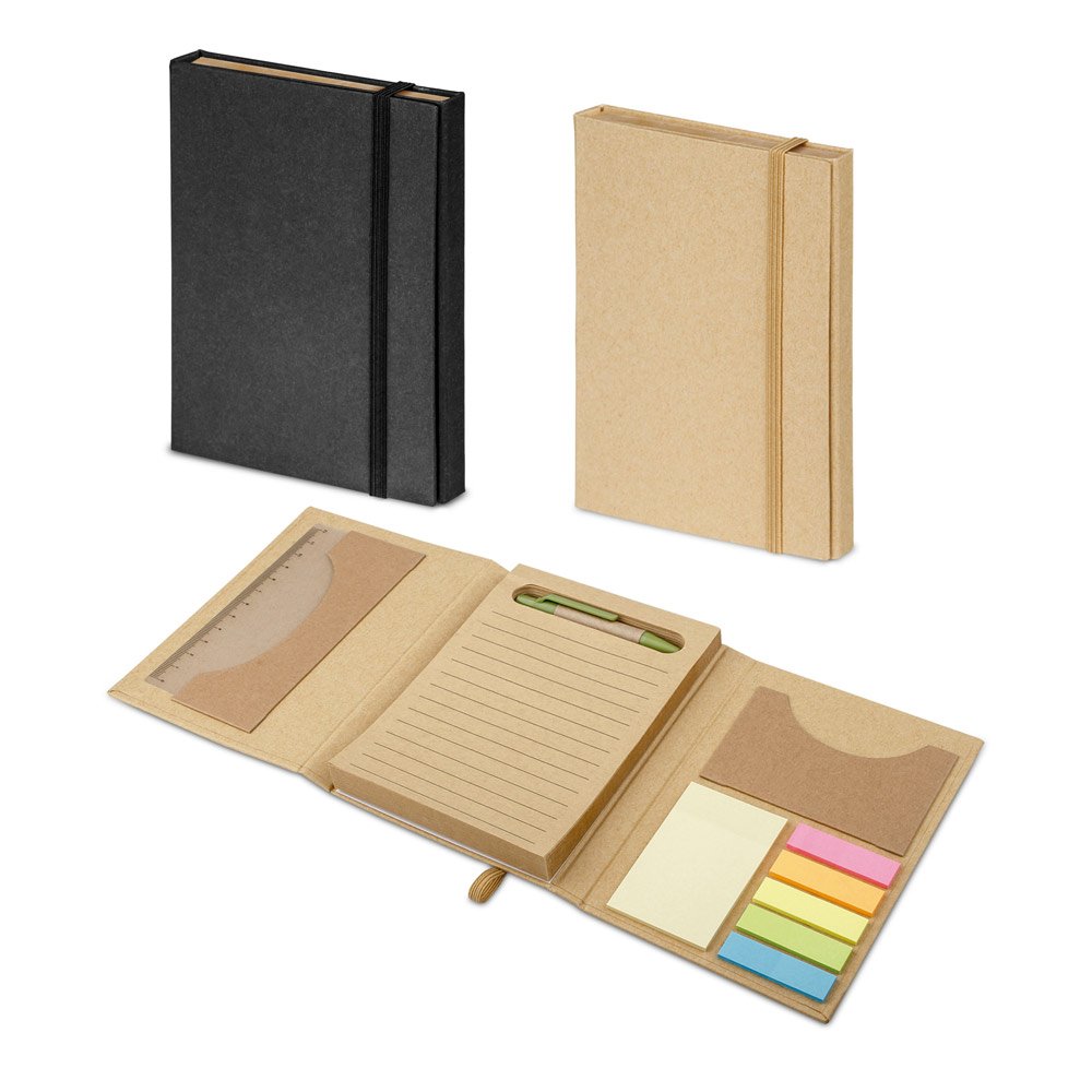 Conjunto para escritório com capa em cartão SP-53792-160 na cor Natural