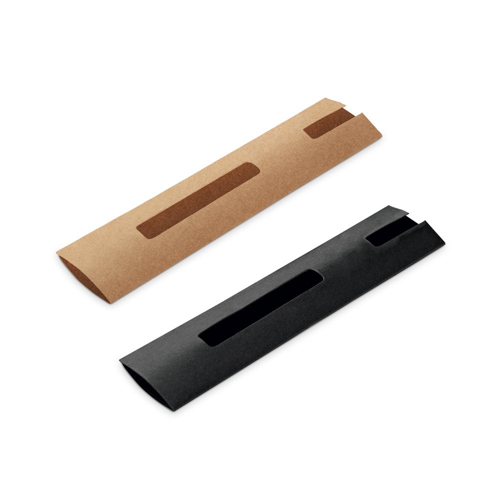 Estojo em cartão para 1 caneta esferográfica SP-91968-160 na cor Natural