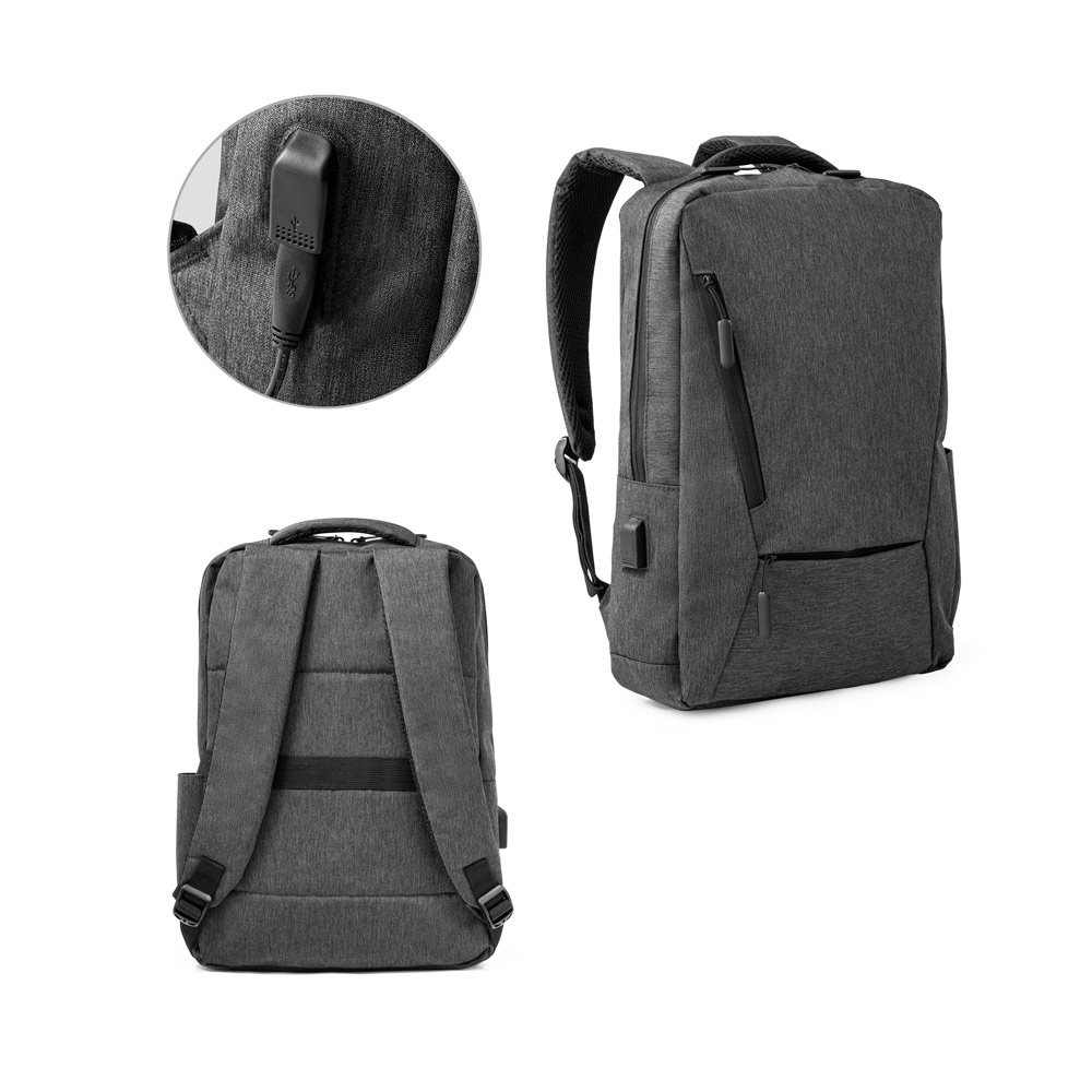 Mochila para notebook 15'6" em 900D SP-92089-133 na cor Cinza escuro
