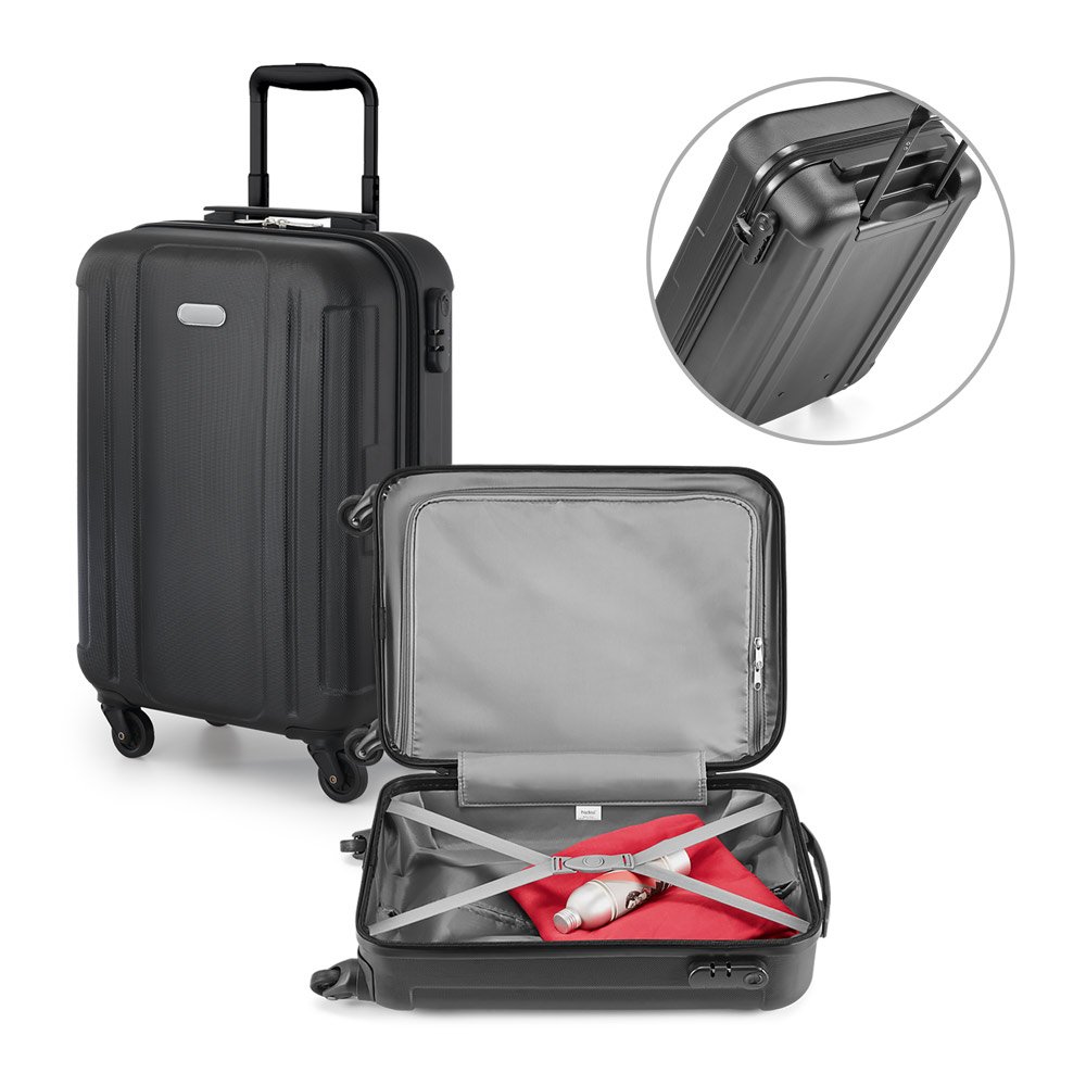 Mala de viagem executivo em ABS com interior forrado (31 L) SP-92144-103 na cor Preto