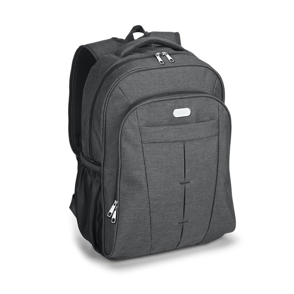 Mochila para notebook (17'') em 600D de alta densidade com compartimento forrado (24 L) SP-92166-133 na cor Cinza escuro