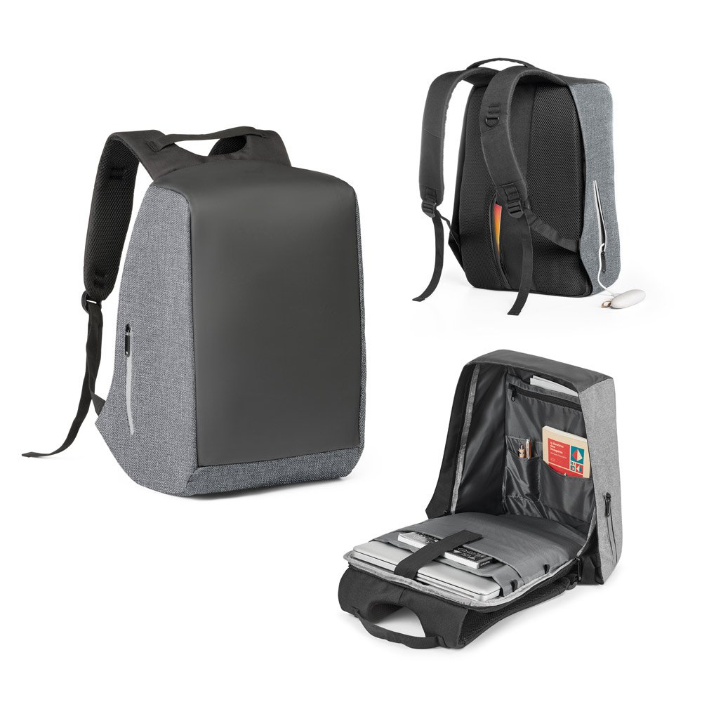 Mochila para notebook (15'6'') com sistema antirroubo em 900D de alta densidade e tarpaulin (25 L) SP-92176-113 na cor Cinza