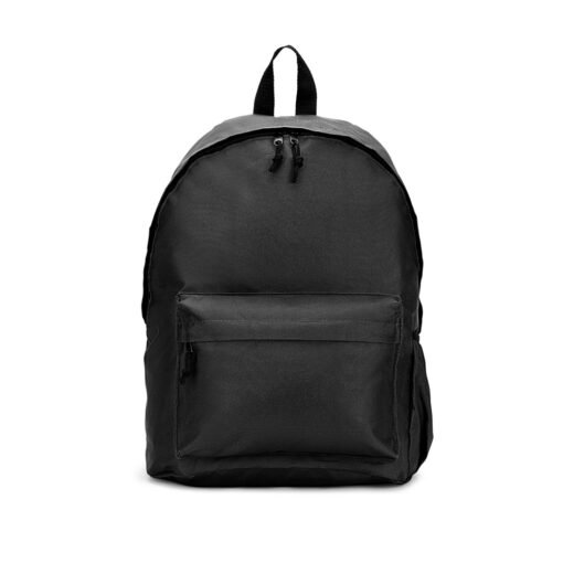 Mochila em poliéster reciclado 600D com bolso frontal espaçoso (20 L) SP-92375-103 na cor Preto