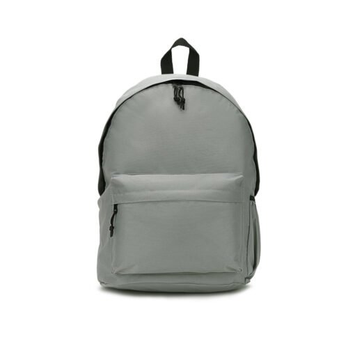 Mochila em poliéster reciclado 600D com bolso frontal espaçoso (20 L) SP-92375-123 na cor Cinza claro