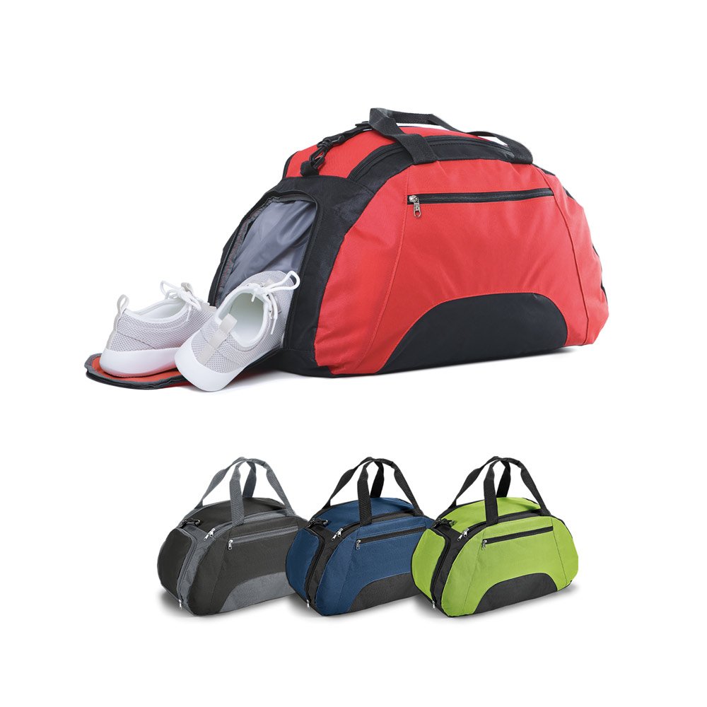 Bolsa esportiva em 600D com fundo em placa semi-rígida (30 L) SP-92511-119 na cor Verde claro