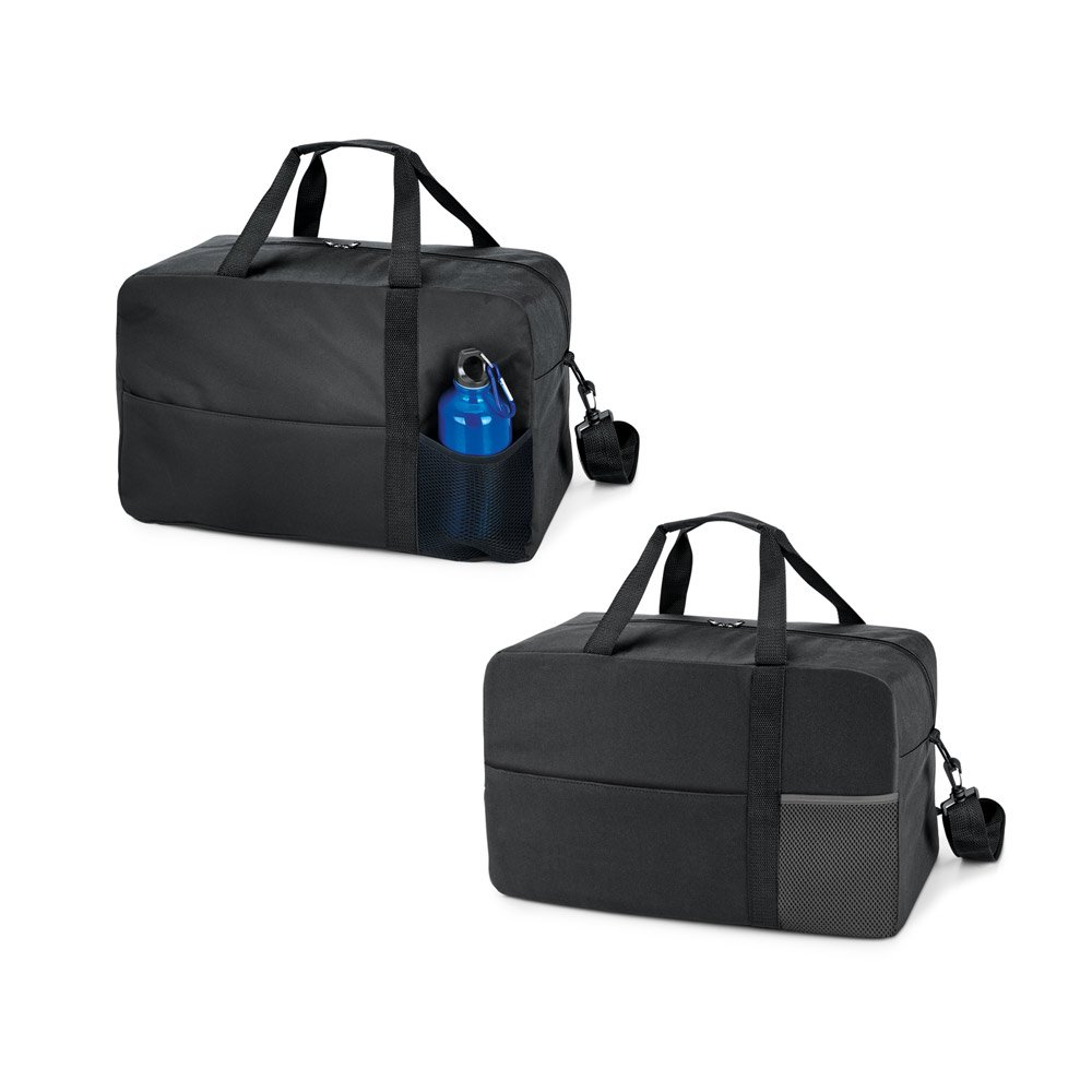 Bolsa esportiva em 600D com fundo de placa semi-rígida (29 L) SP-92515-133 na cor Cinza escuro
