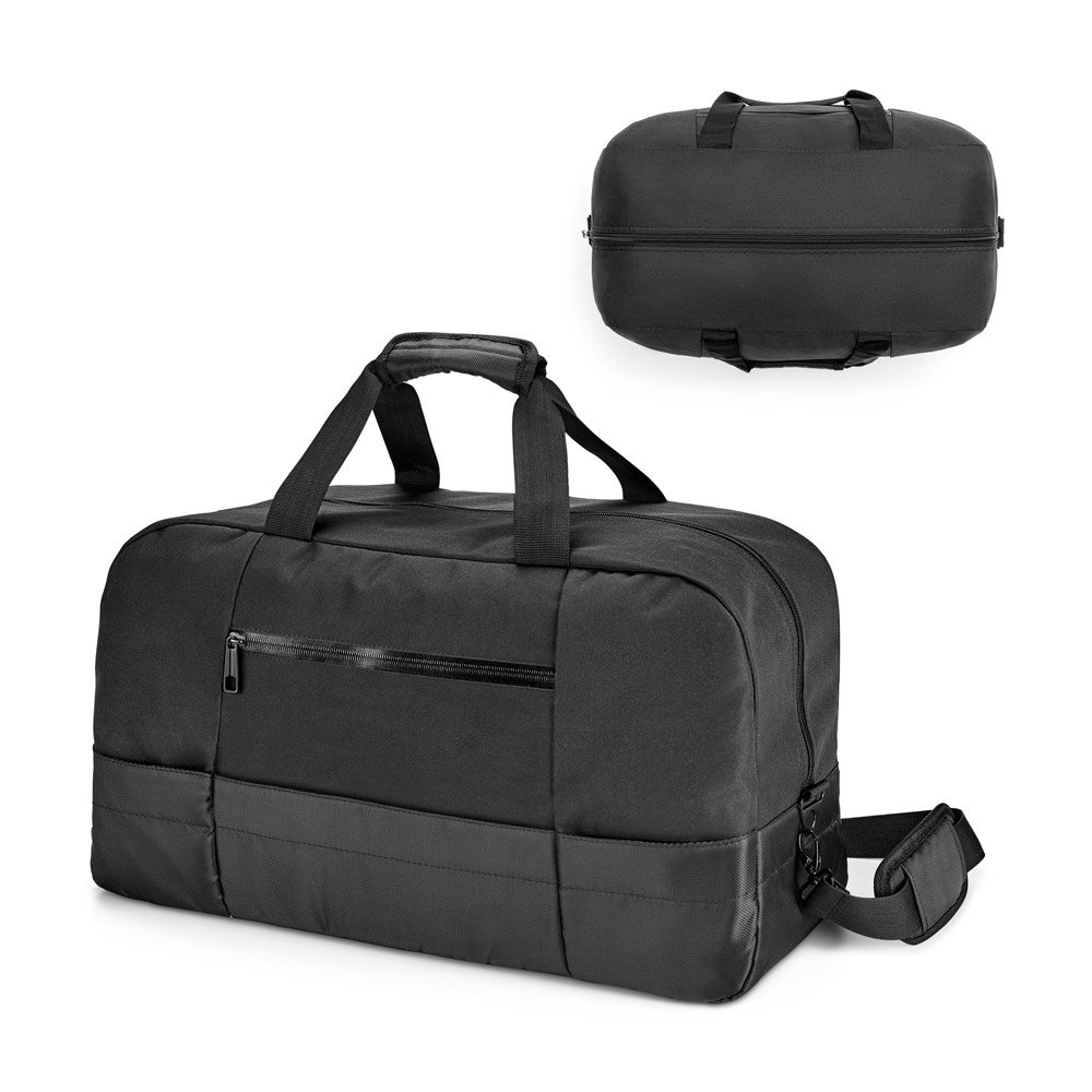 Bolsa esportiva executivo em 840D jacquard e 300D com interior forrado (30 L) SP-92516-103 na cor Preto
