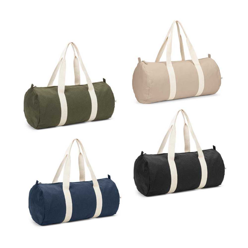 Bolsa esportiva em algodão reciclado e poliéster reciclado (380 g/m² ) SP-92535-160 na cor Natural