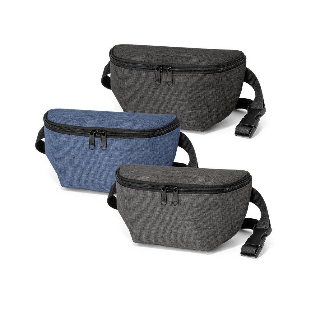 Pochete em 600D de alta densidade SP-92545-133 na cor Cinza escuro