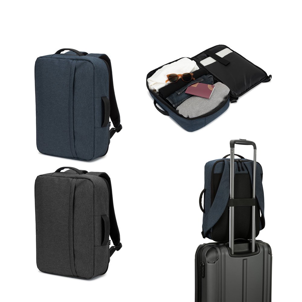Mochila para notebook (15'6") em poliéster reciclado 300D de alta densidade (15 L) SP-92572-104 na cor Azul