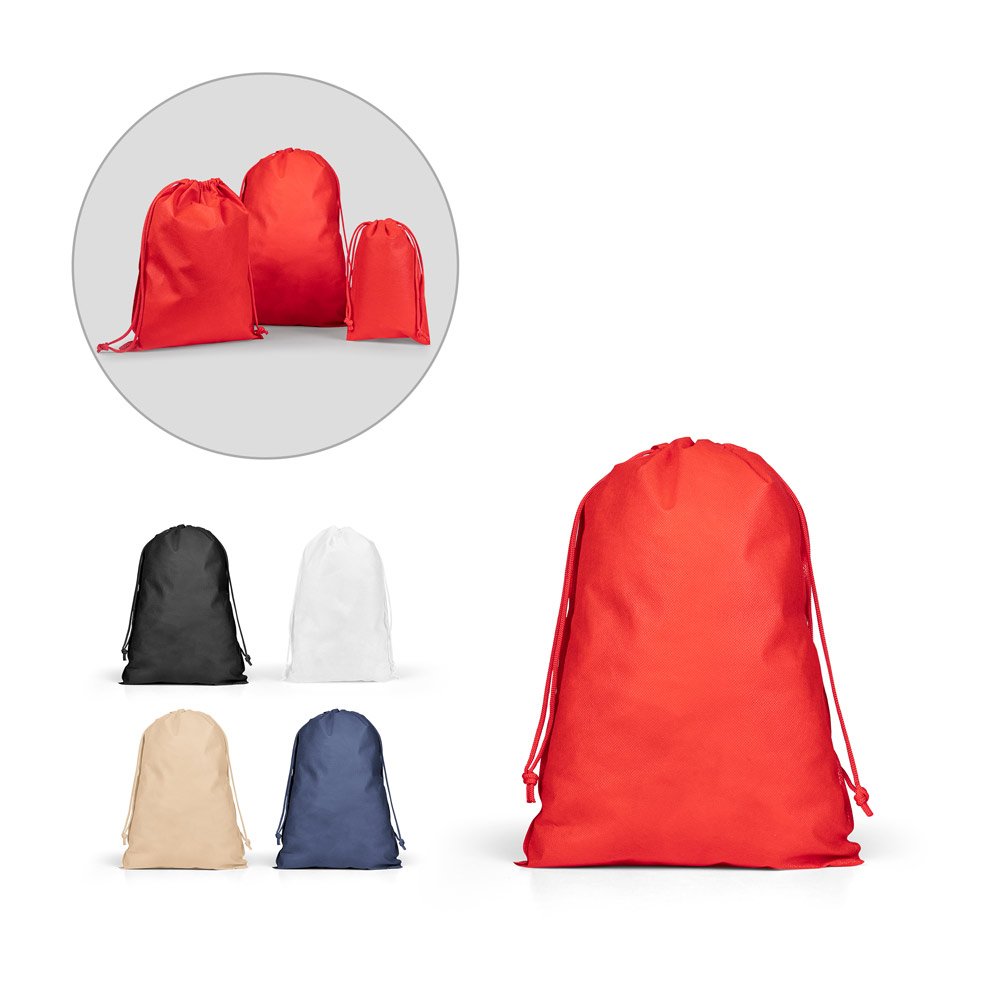 Sacola grande em non-woven (60 g/m²) termo-selada SP-92583-103 na cor Preto