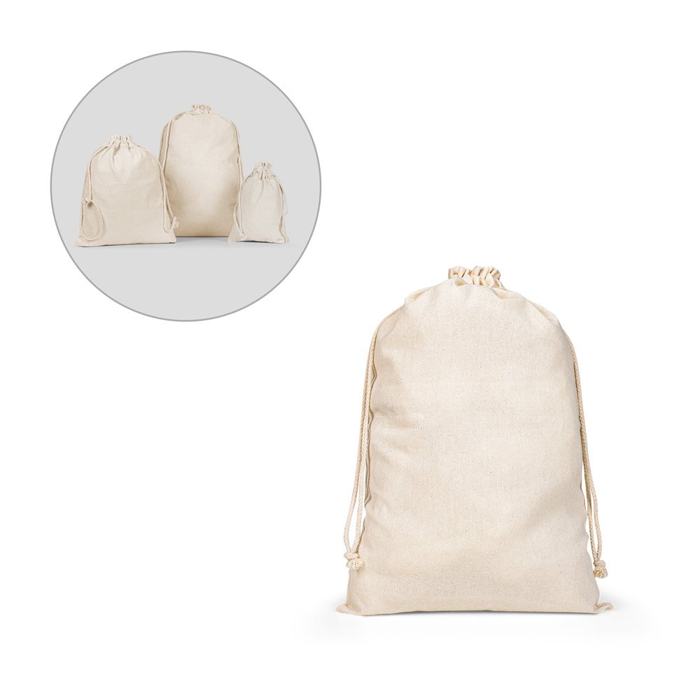 Sacola grande 100% algodão (120 g/m²) SP-92587-150 na cor Natural claro