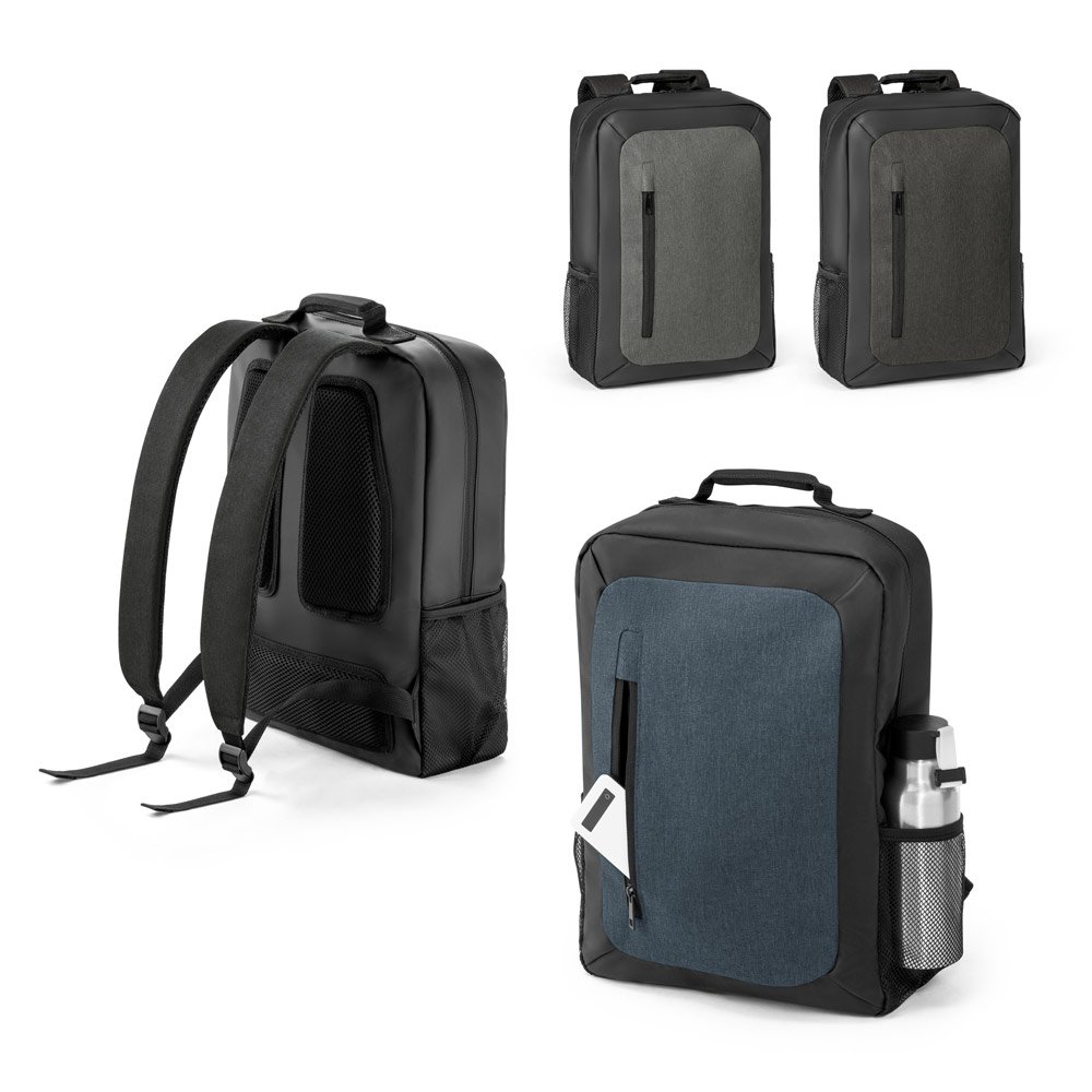 Mochila para notebook (15'6'') em 600D de alta densidade e 600D com revestimento resistente à água (10 L) SP-92636-133 na cor Cinza escuro