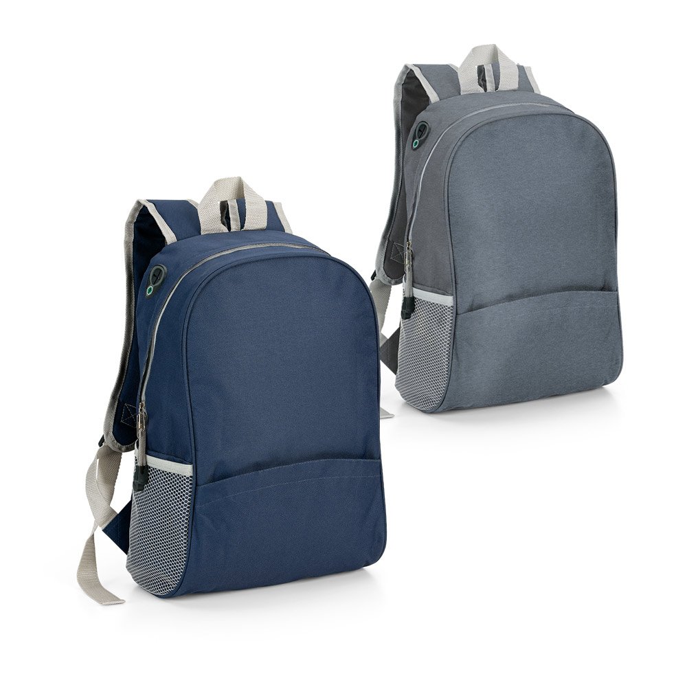 Mochila em 600D com saída para fone de ouvido (12 L) SP-92665-113 na cor Cinza