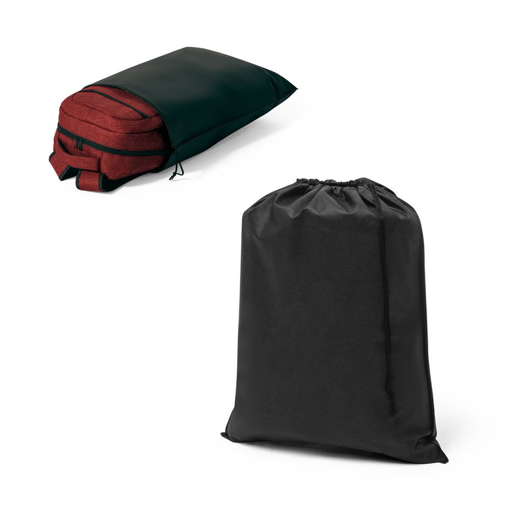 Sacola em tecido para mochila (60 g/m²) com cordão SP-92684-103 na cor Preto