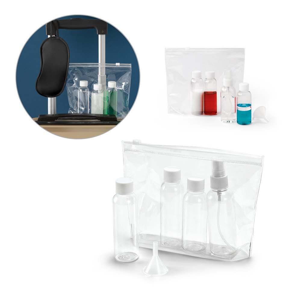 Bolsa de cosméticos hermética em PVC SP-92722-110 na cor Transparente