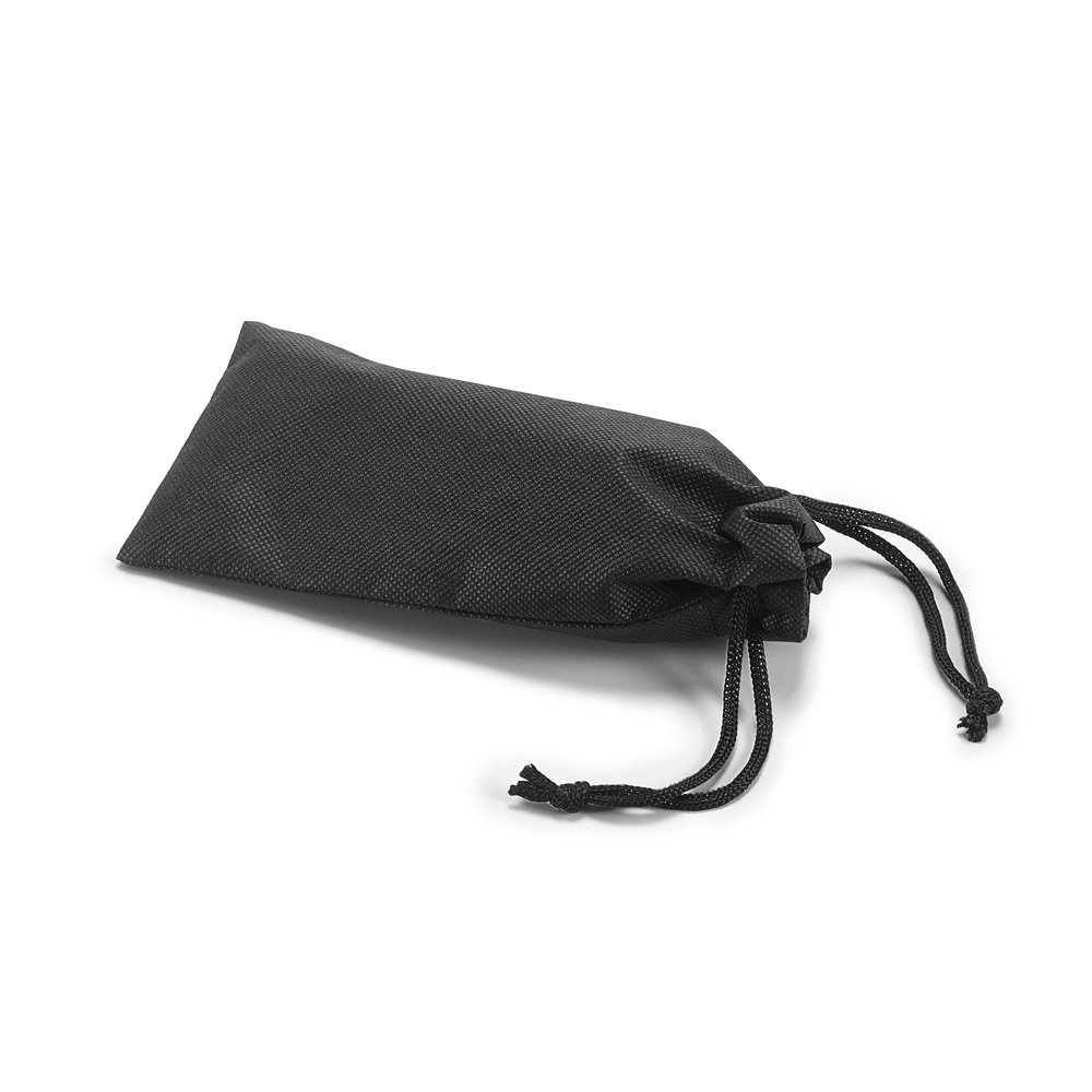Bolsa para óculos em non-woven (80 g/m²) SP-92853-103 na cor Preto