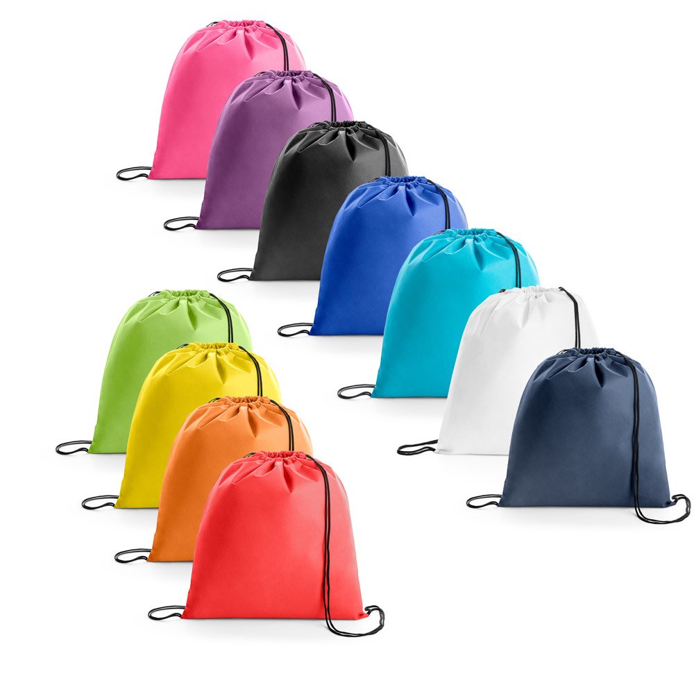 Sacola tipo mochila em non-woven (80 g/m²) SP-92904-102 na cor Rosa