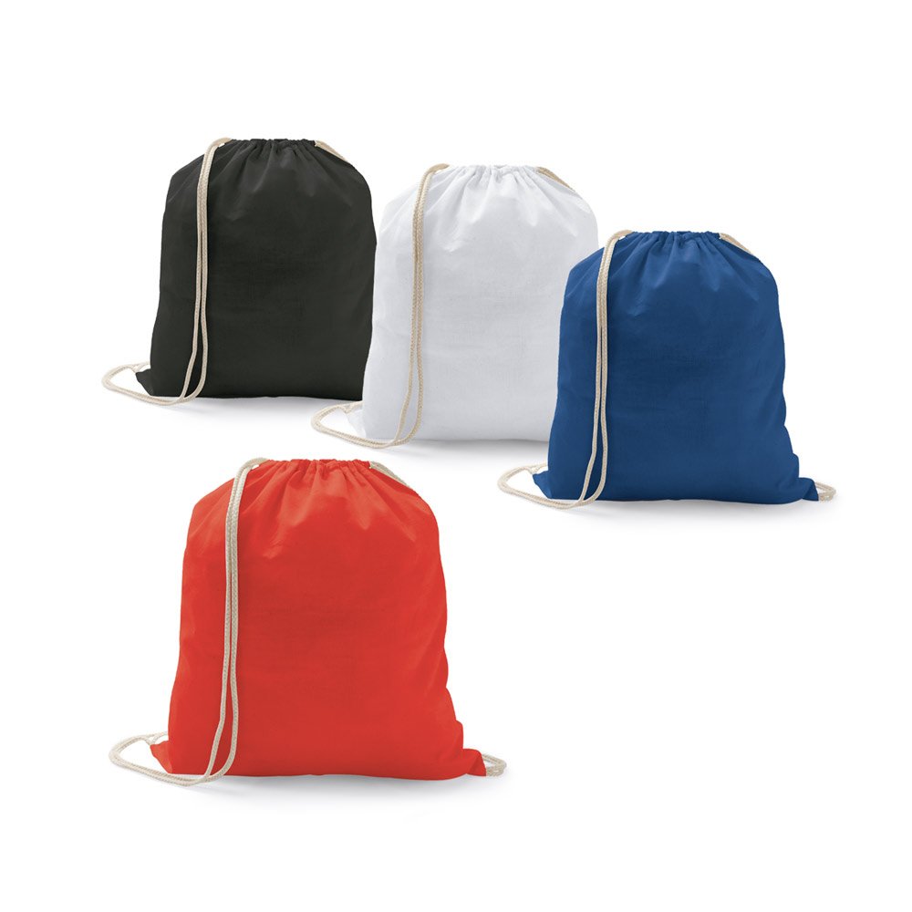Sacola tipo mochila 100% algodão (100g/m²) SP-92914-114 na cor Azul royal