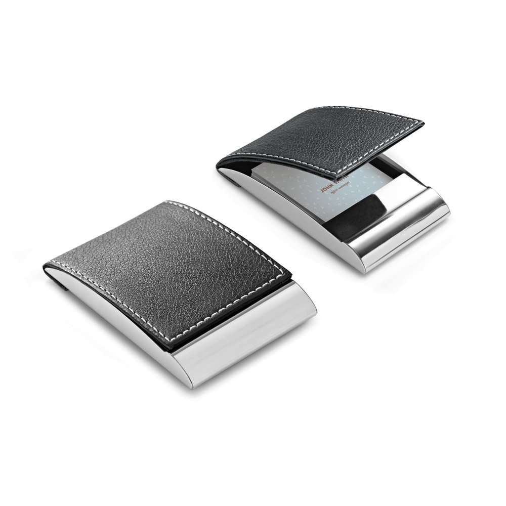 Porta cartões em metal e c.sintético SP-93308-103 na cor Preto