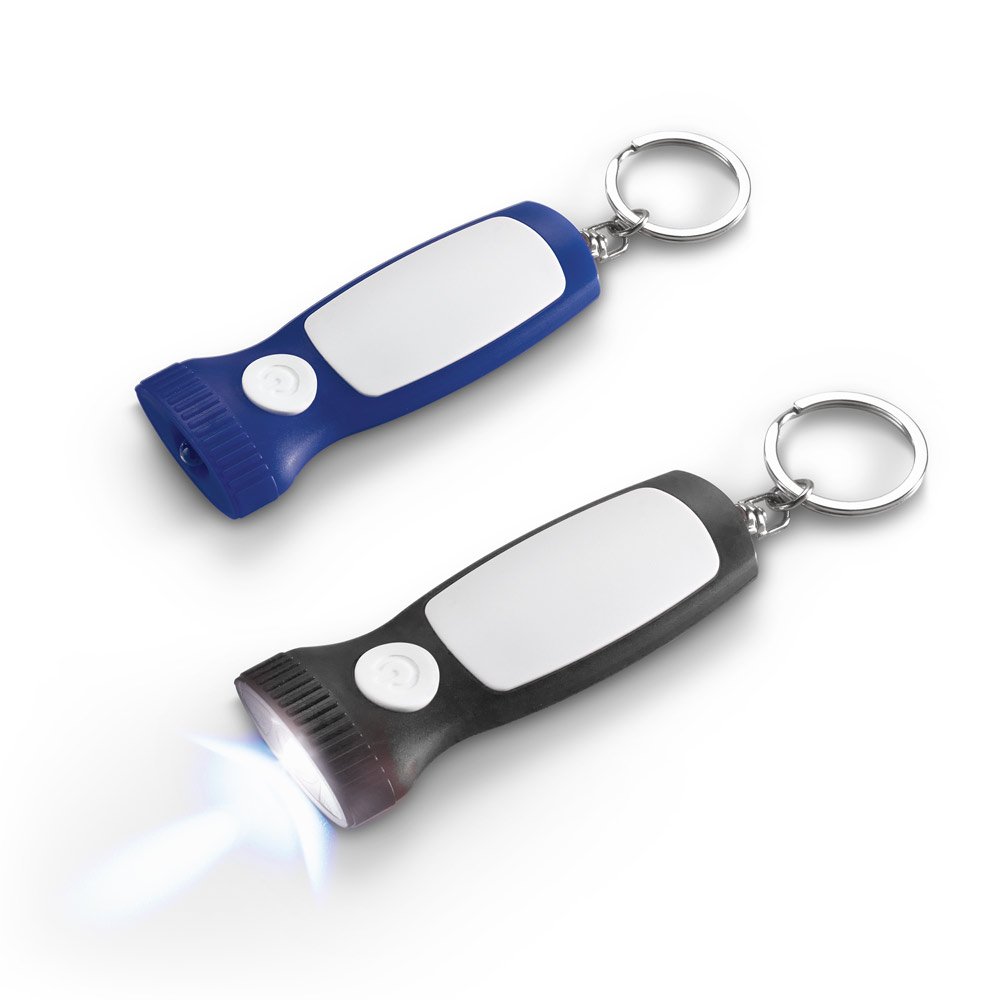 Chaveiro com luz LED SP-93360-104 na cor Azul