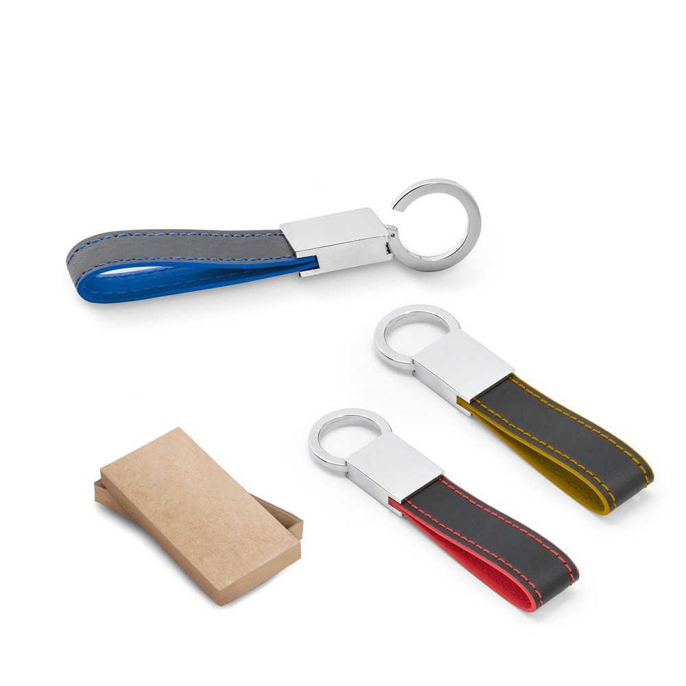 Chaveiro em c.sintético e metal SP-93370-114 na cor Azul royal
