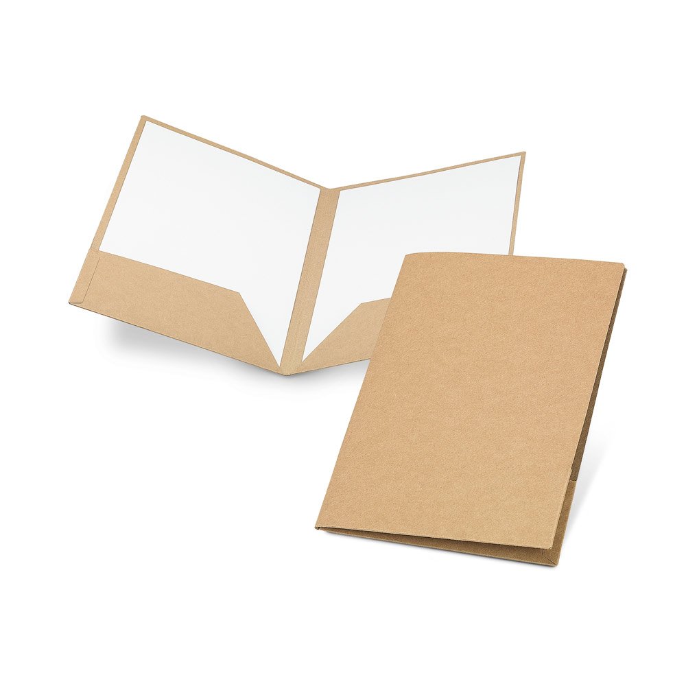 Pasta porta-documentos A4 em papel 100% reciclado (400 g/m²) SP-93463-160 na cor Natural