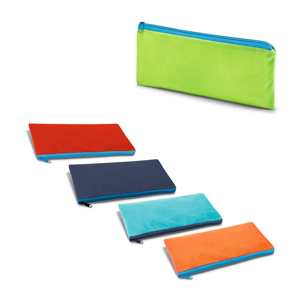 Estojo para lápis em non-woven (100 g/m²) SP-93619-128 na cor Laranja