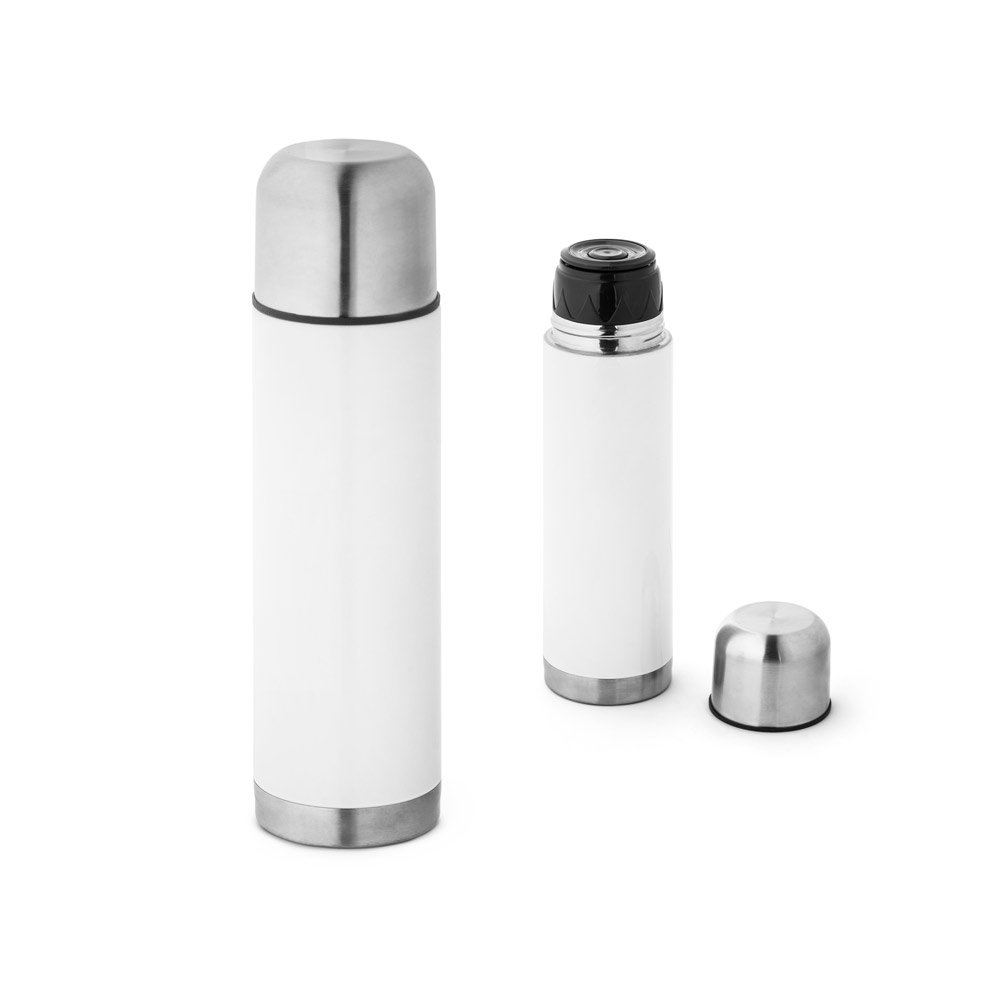 Squeeze térmico em aço inox 500 mL SP-94264-106 na cor Branco