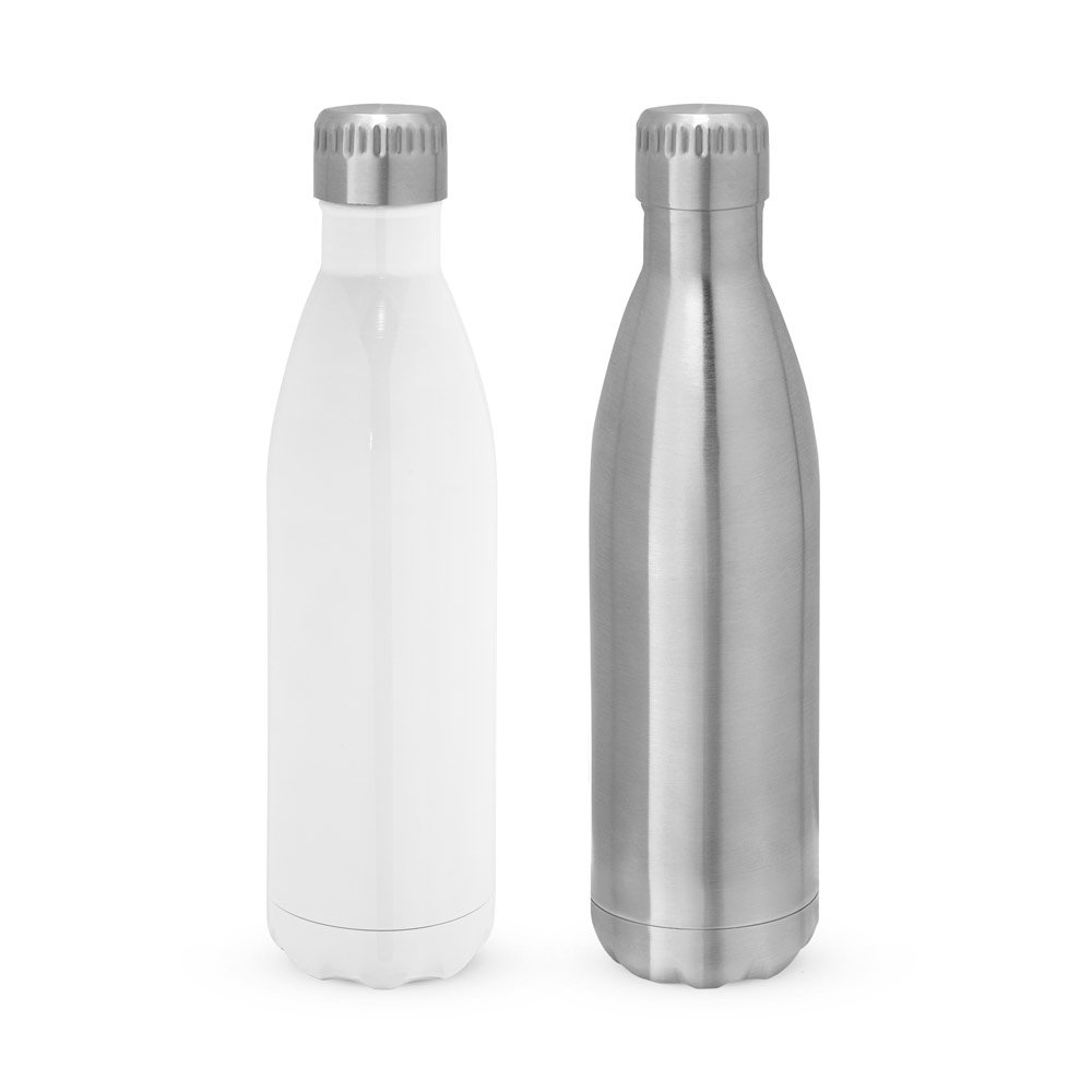 Garrafa térmica para sublimação em aço inox de parede dupla isolada a vácuo (800 mL) SP-94287-127 na cor Cromado satinado