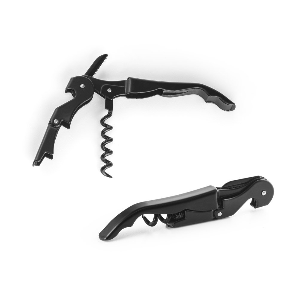 Saca-rolhas em metal e PP SP-94298-103 na cor Preto