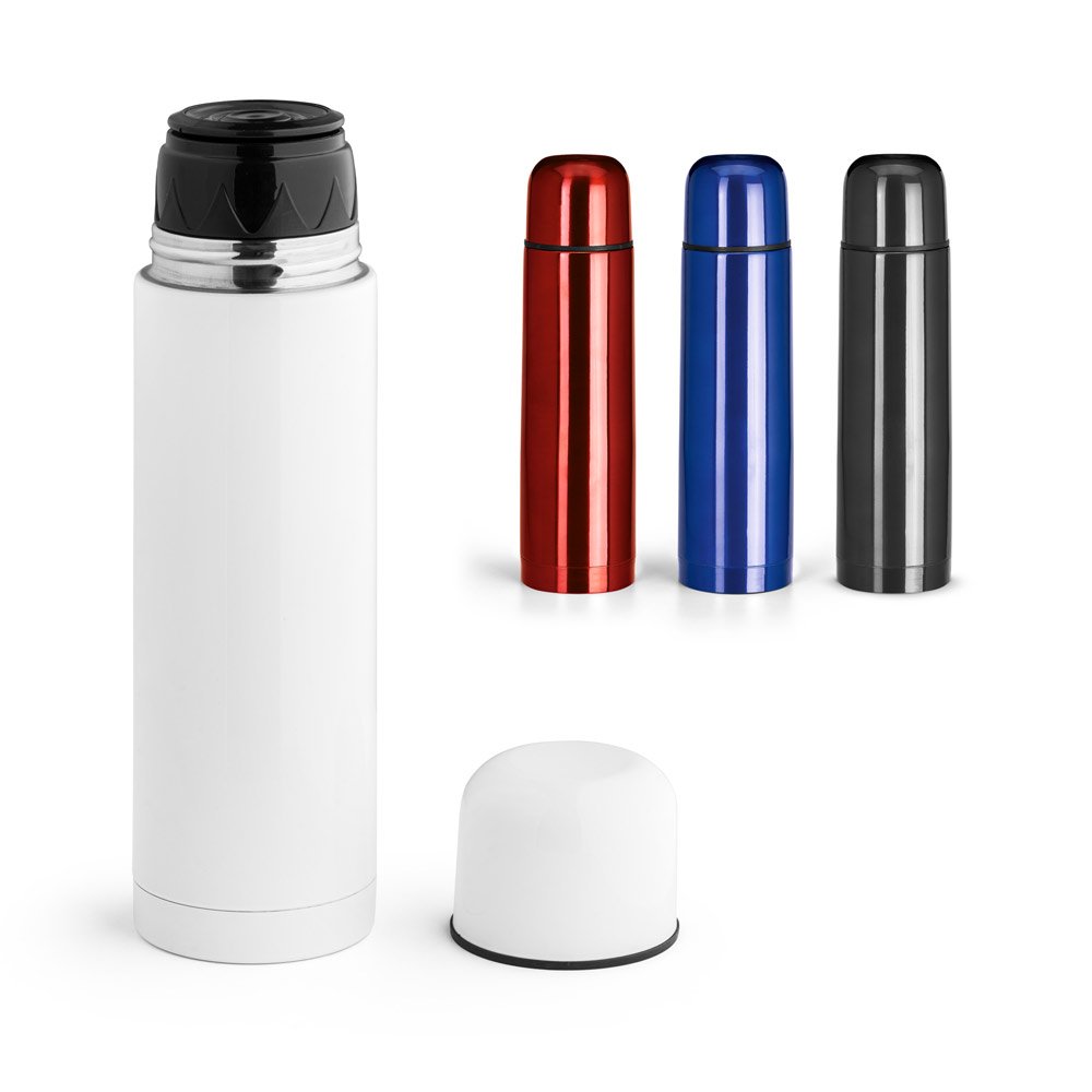 Squeeze térmico em aço inox 500 mL SP-94615-105 na cor Vermelho