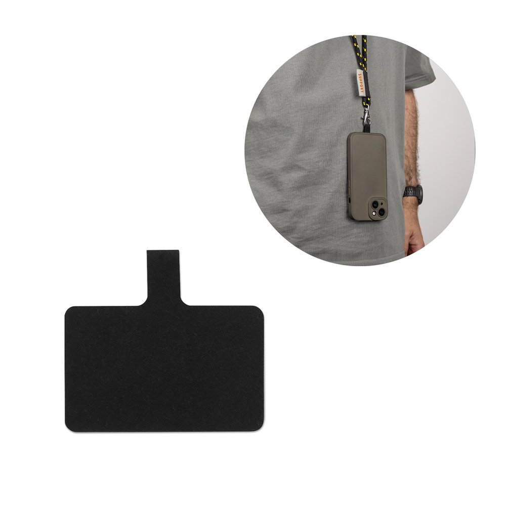 Suporte para celular pensado para garantir maior comodidade no transporte SP-95123-103 na cor Preto