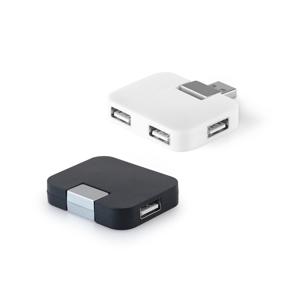 Hub USB 2'0 com 4 portas SP-97318-106 na cor Branco