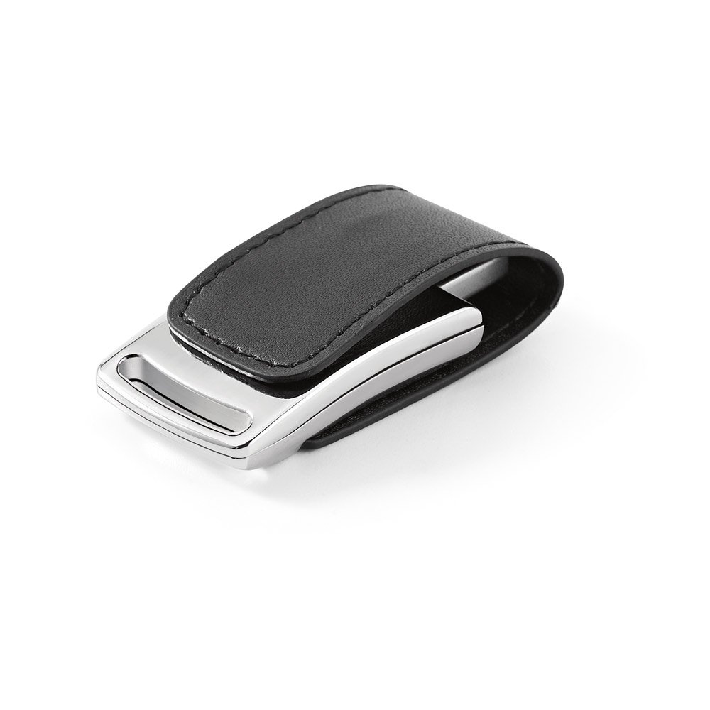 Pen drive em c. sintético 16GB SP-97541-103 na cor Preto