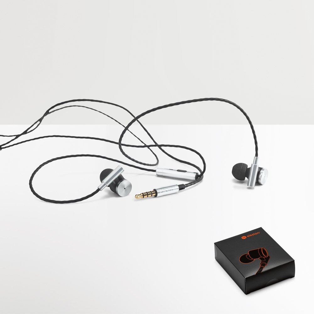 Fones de ouvido em metal e ABS SP-97923-107 na cor Cromado