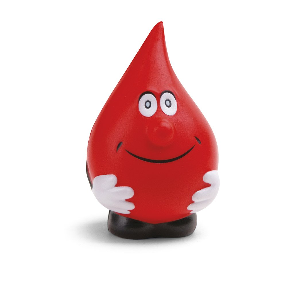 Anti-estresse em espuma PU SP-98059-105 na cor Vermelho