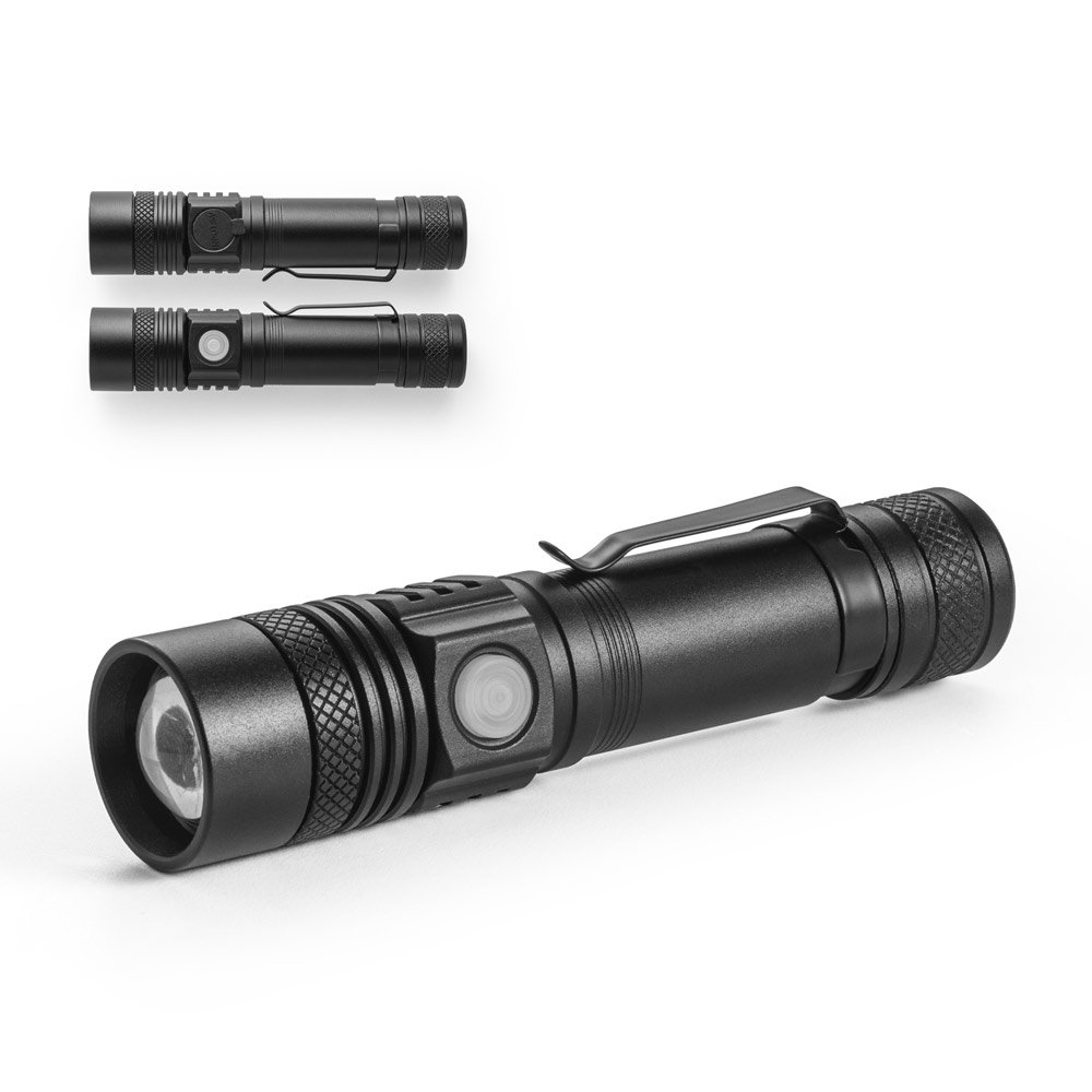 Lanterna recarregável em alumínio (5 W) SP-98147-103 na cor Preto