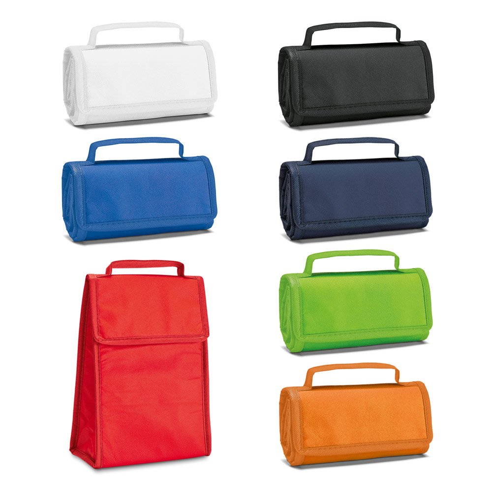 Cooler. Bolsa térmica dobrável em non-woven (80 g/m²) com fecho aderente 3 L SP-98413-119 na cor Verde claro